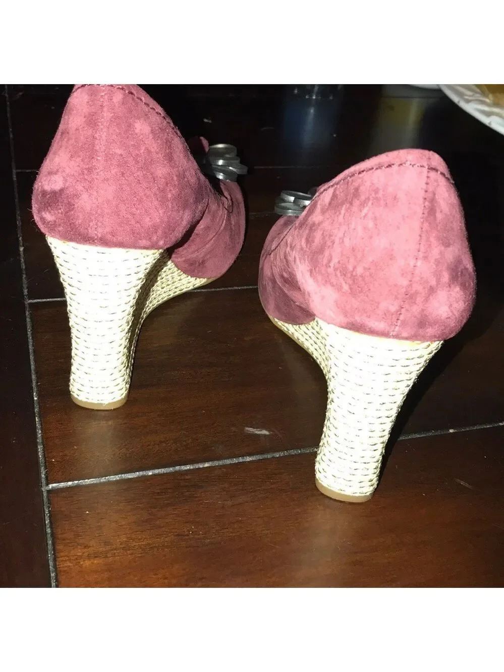 Suede wedges